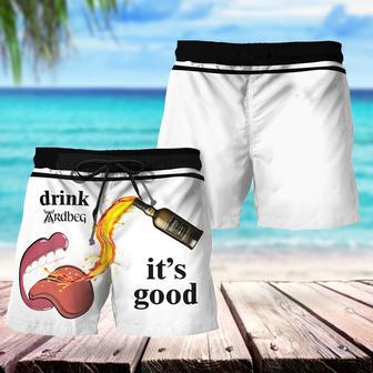 Drink Black Ardbeg It's Good Swim Trunks | Newhawaiianshirts DE