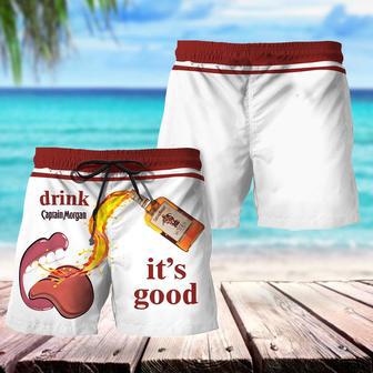 Drink Captain Morgan It's Good Swim Trunks | Newhawaiianshirts AU