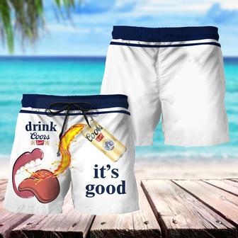 Drink Coors Banquet It's Good Swim Trunks | Newhawaiianshirts AU