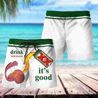 Drink Dos Equis It's Good Swim Trunks | Newhawaiianshirts DE