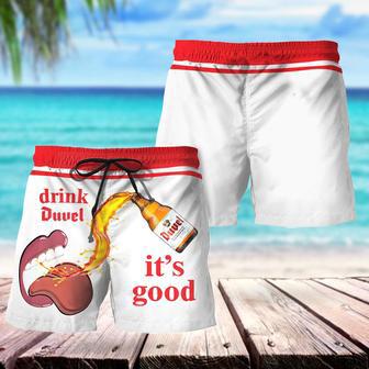 Drink Duvel It's Good Swim Trunks | Newhawaiianshirts AU