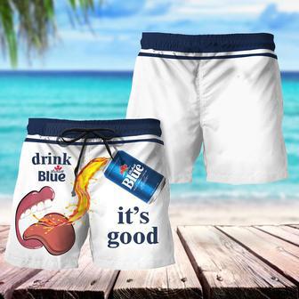 Drink Labatt Blue It's Good Swim Trunks | Newhawaiianshirts AU