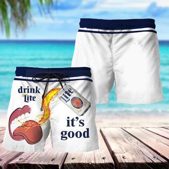 Drink Miller Lite It's Good Swim Trunks | Newhawaiianshirts AU