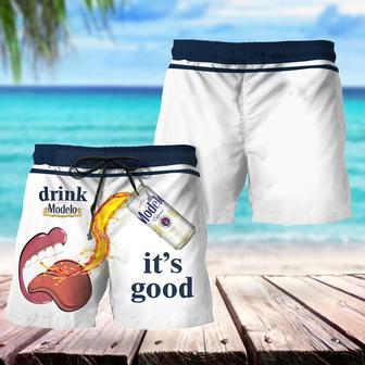 Drink Modelo It's Good Swim Trunks | Newhawaiianshirts AU