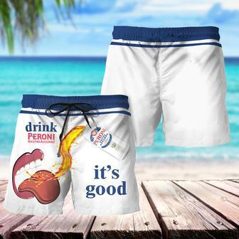 Drink Peroni Nastro Azzurro It's Good Swim Trunks | Newhawaiianshirts AU