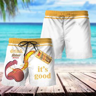 Drink Shiner Bock It's Good Swim Trunks | Newhawaiianshirts DE