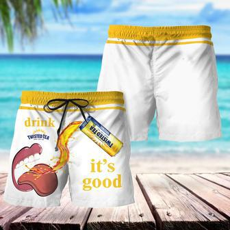 Drink Twisted Tea It's Good Swim Trunks | Newhawaiianshirts UK