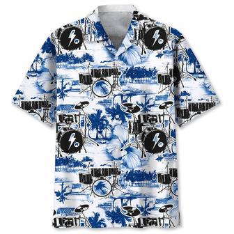 Drum Blue Nature Hawaiian Shirt Summer Gifts | Newhawaiianshirts DE