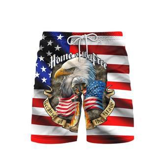 Eagle American Home Of The Free Beach Shorts For Men | Newhawaiianshirts