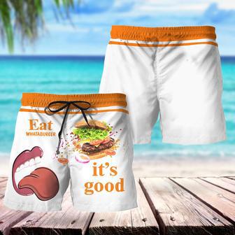 Eat Whataburger It's Good Swim Trunks | Newhawaiianshirts AU