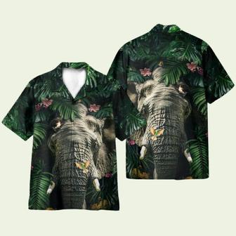 Elephant Hiding Tropical Hawaiian Shirt | Newhawaiianshirts