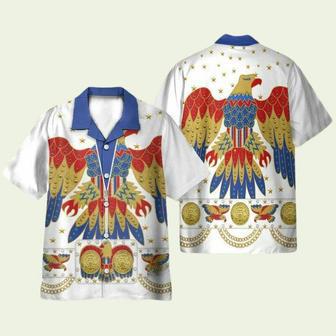 Elvis Presley Eagle Cosplay Costume Hawaiian Shirt | Newhawaiianshirts AU