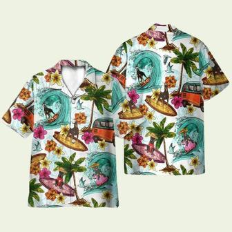 Enjoy Surfing With Doberman Pinscher Dog Hawaiian Shirt | Newhawaiianshirts DE