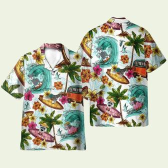 Enjoy Surfing With Miniature Schnauzer Dog Hawaiian Shirt | Newhawaiianshirts CA