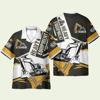 Excavator Heavy Equipment Hawaiian Shirt | Newhawaiianshirts