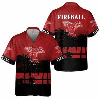 Fanmade Fireball Cinnamon Whisky Palm Hawaiian Shirt | Newhawaiianshirts AU