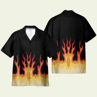 Fire Hot Rod Flames Cosplay Costume Hawaiian Shirt | Newhawaiianshirts AU