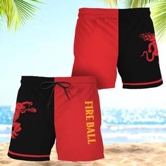 Fireball Basic Colorful Swim Trunks | Newhawaiianshirts AU