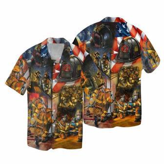 Firefighter Family Country Feel Safe Hawaiian Shirt | Newhawaiianshirts AU