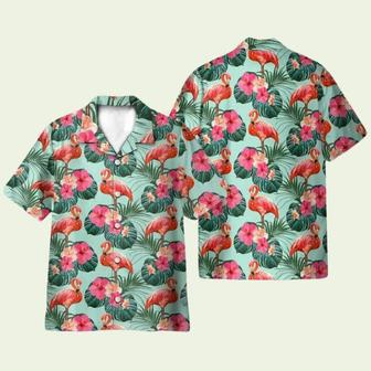 Flamingo Beautiful Floral Hawaiian Shirt | Newhawaiianshirts AU