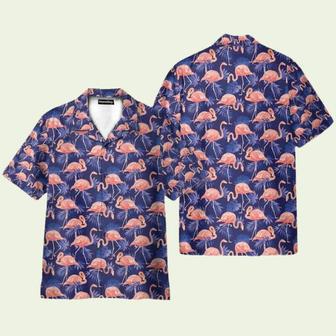 Flamingo Bird Tropical Flowers Hawaiian Shirt | Newhawaiianshirts DE