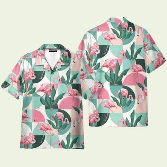 Flamingo Exotic Patchwork Patterns Hawaiian Shirt | Newhawaiianshirts AU