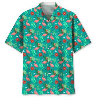 Flamingo Flower Hawaiian Shirt Summer Gifts | Newhawaiianshirts AU