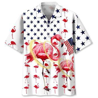 Flamingo Usa Hawaiian Shirt Summer Gifts | Newhawaiianshirts AU