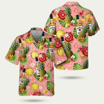 Floral Pineapple Jim Beam Hawaiian Shirt | Newhawaiianshirts CA