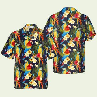 Flower And Parrot Hawaiian Shirt | Newhawaiianshirts DE