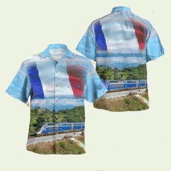 France Duplex High Speed Train Hawaiian Shirt | Newhawaiianshirts DE