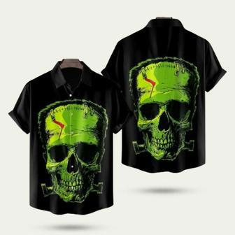 Frankenstein Skull Monster Horror Movie Halloween Hawaiian Shirt | Newhawaiianshirts DE