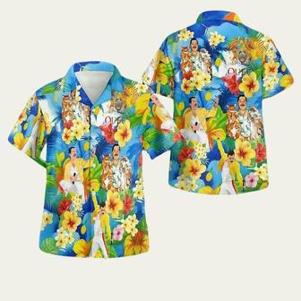 Freddie Mercury Hawaii Cats Button Hawaiian Shirt | Newhawaiianshirts AU