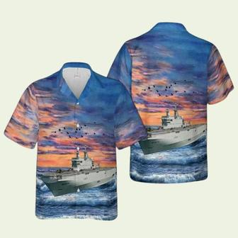 French Navy French Ship Dixmude Hawaiian Shirt | Newhawaiianshirts AU