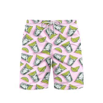 Fresh Cocktails Tropical Beach Shorts For Men | Newhawaiianshirts CA