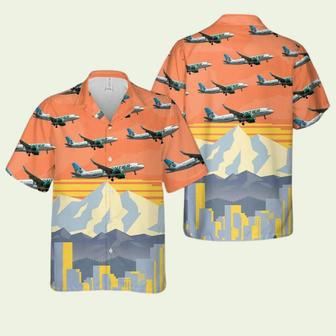 Frontier Airlines Airbus Hawaiian Shirt | Newhawaiianshirts AU