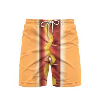 Funny Hot Dog Beach Shorts For Men | Newhawaiianshirts AU