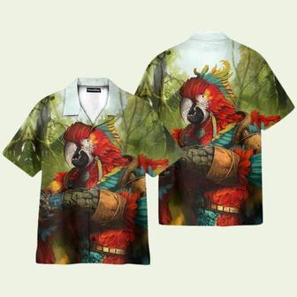 Funny Majestic Parrot Warrior Hawaiian Shirt | Newhawaiianshirts AU