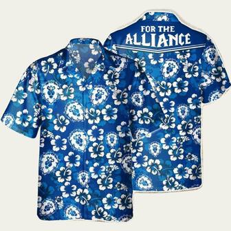 Funny World Of Warcraft Alliance Hibicus Hawaiian Shirt | Newhawaiianshirts AU