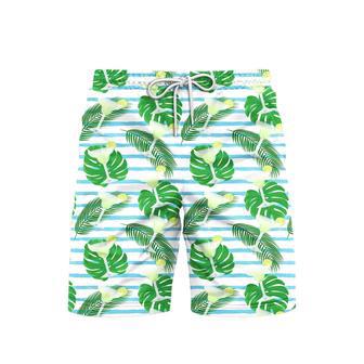 Glasses Of Margarita Cocktail Fresh Drinks Beach Shorts For Men | Newhawaiianshirts CA