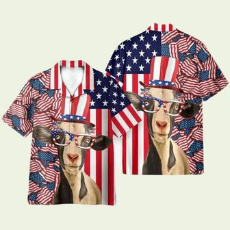 Goat July Idependence Day Hawaiian Shirt | Newhawaiianshirts CA