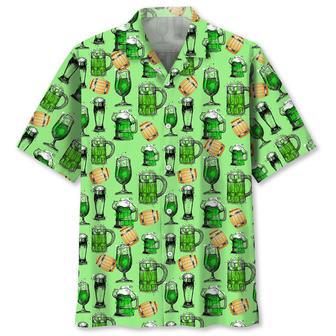 Green Beer St.Patrick Day Hawaiian Shirt Summer Gifts | Newhawaiianshirts UK