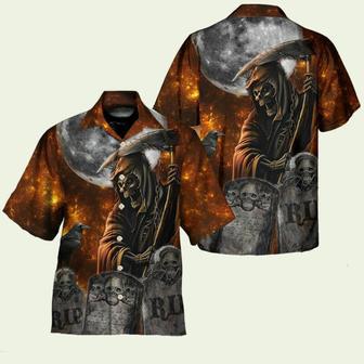 Grim Reaper Halloween Hawaiian Shirt | Newhawaiianshirts CA