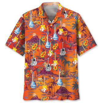 Guitar Beach Hawaiian Shirt Summer Gifts | Newhawaiianshirts UK