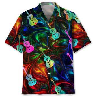 Guitar Color Hawaiian Shirt Summer Gifts | Newhawaiianshirts UK