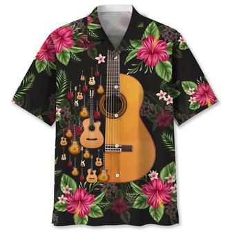 Guitar Nature Tropical Hawaiian Shirt Summer Gifts | Newhawaiianshirts UK