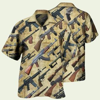 Gun Its All About Guns Hawaiian Shirt | Newhawaiianshirts