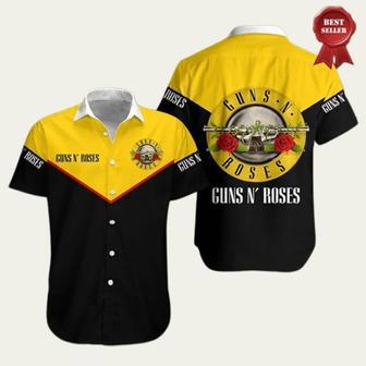 Guns N Roses Logo Rock Band Tropical Hawaiian Shirt | Newhawaiianshirts DE