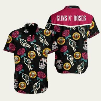 Guns N Roses Skull Hawaiian Shirt | Newhawaiianshirts AU