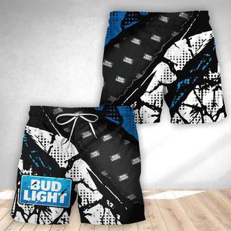 Halftone Bud Light Swim Trunks | Newhawaiianshirts UK